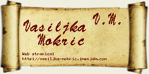 Vasiljka Mokrić vizit kartica